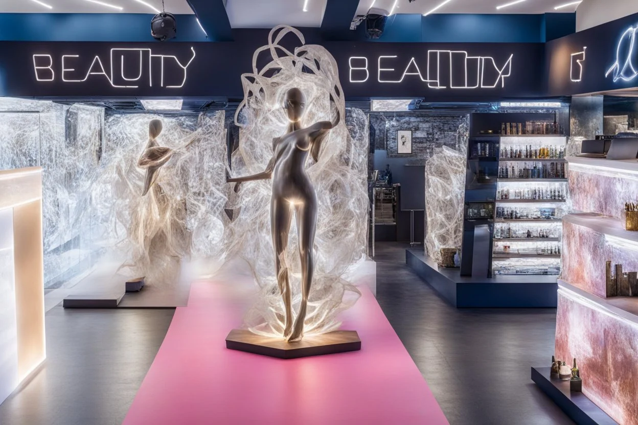 the sculpture is unusual in the form of light