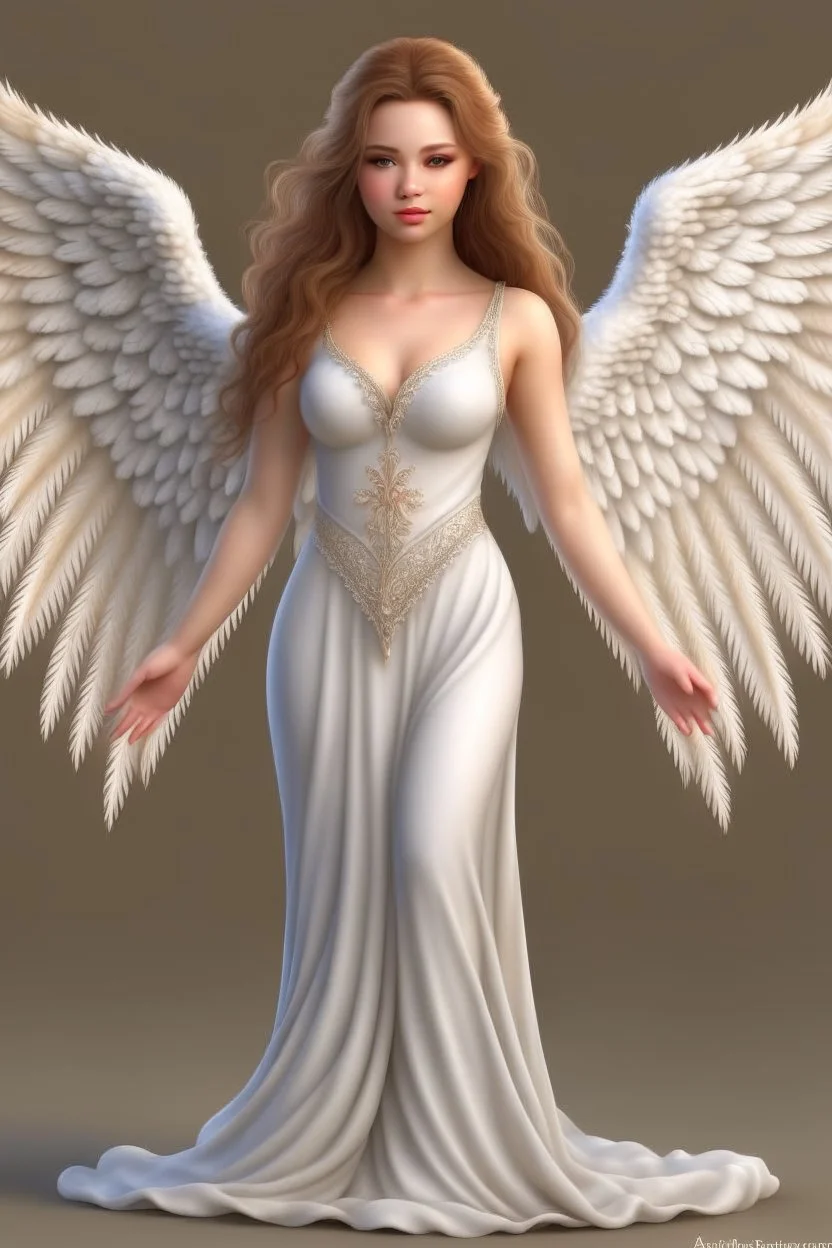 Beautiful Angel Realistic,fullbody digital