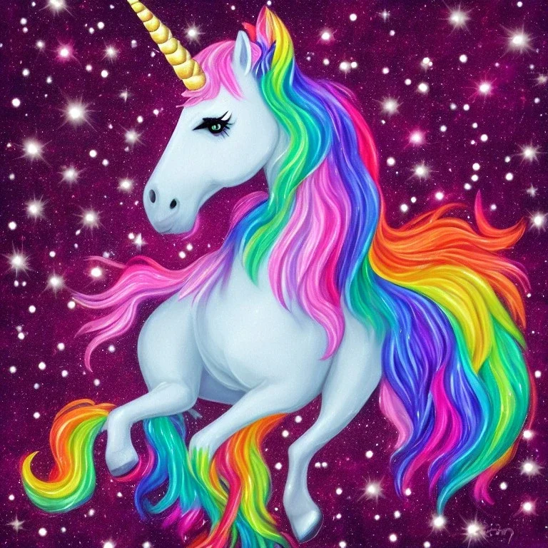 a magical sparkly unicorn