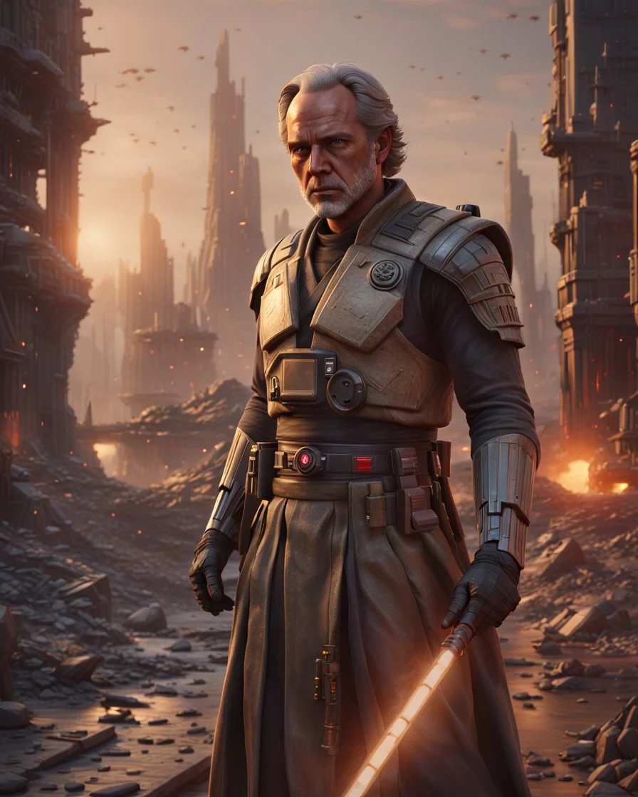 star wars bald male corellian pilot wearing pearlescent black and gunmetal grey First Order special forces heavy assault stealth commando armor and helmet with gold trim inside the jedi temple, hyperdetailed, dynamic lighting, hyperdetailed background, 8k resolution, volumetric lighting, light skin, fully symmetric details