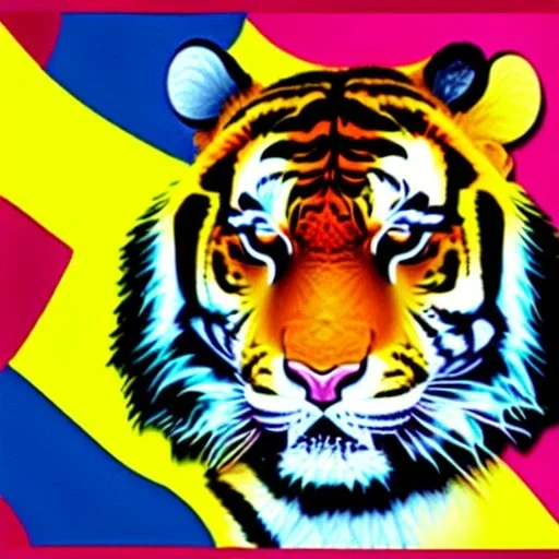 Pop art tiger