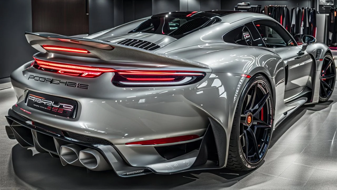 porsche 918 BRABUS ROCKET, rear view, desktop wallpaper, 4K, Cinematic