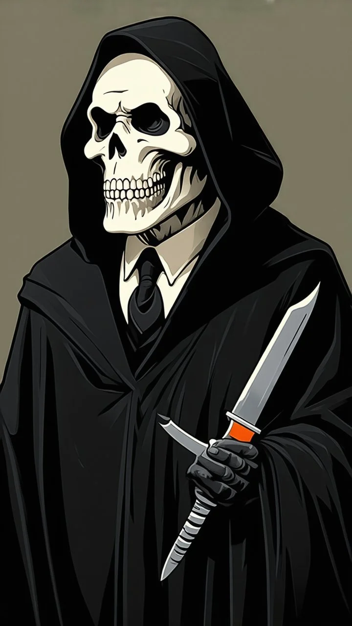 VECTORED, LAYERED, PAPER PIECES, CLEAN, RGB, GRIM REAPER ICON