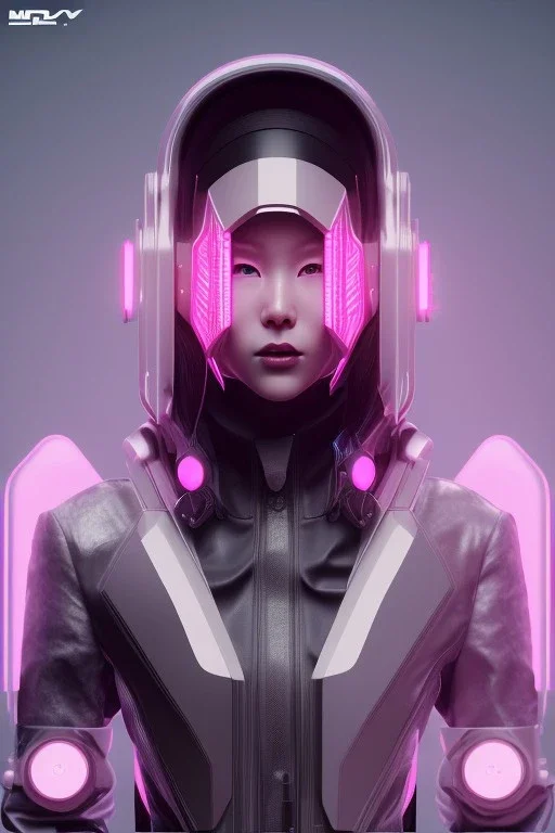 Portrait, Front image, rabbit mask helmet, cyberpunk Asian woman, black pink color, latex dress, highly detailed, concept art, smooth, unreal engine 5, god rays, ray tracing, RTX, lumen lighting, ultra detail, volumetric lighting, 3d, finely drawn, high definition, high resolution.