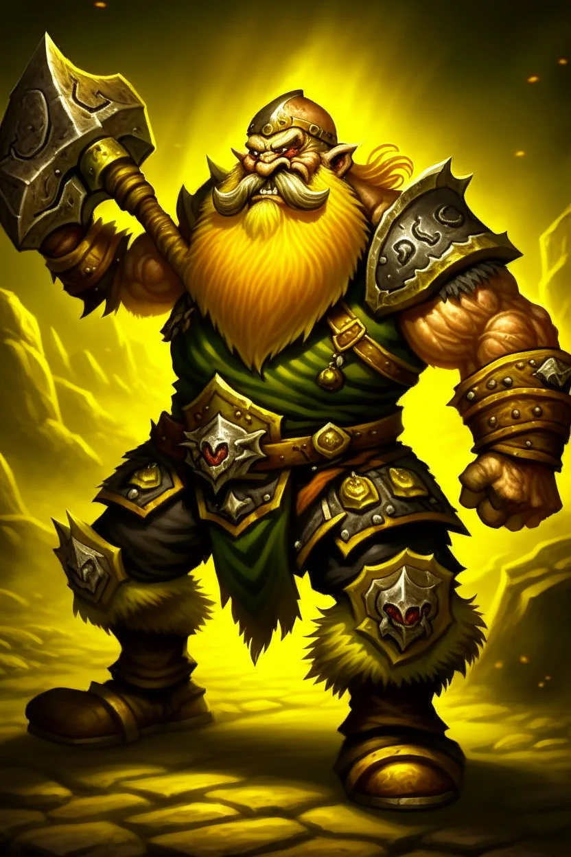 dwarf savage angry axes cleaver attack striking swinging chopping dual wielding two weapons mad consumed warcraft war knight soldier strong attacking furious wrath small silly fighter brawler strong