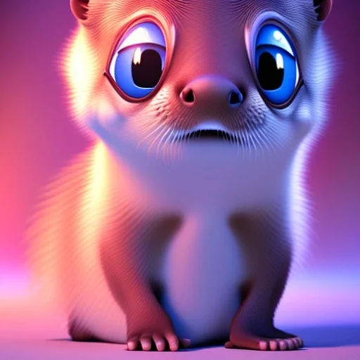 pixar style cute adorable baby cute adorable baby otter