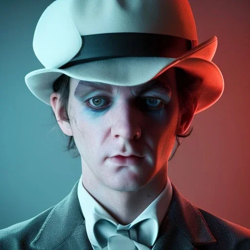 Clockwork orange Alex, real, full body, distopic background, cyberpunk, dramatic lighting, hyper realistic, 8k