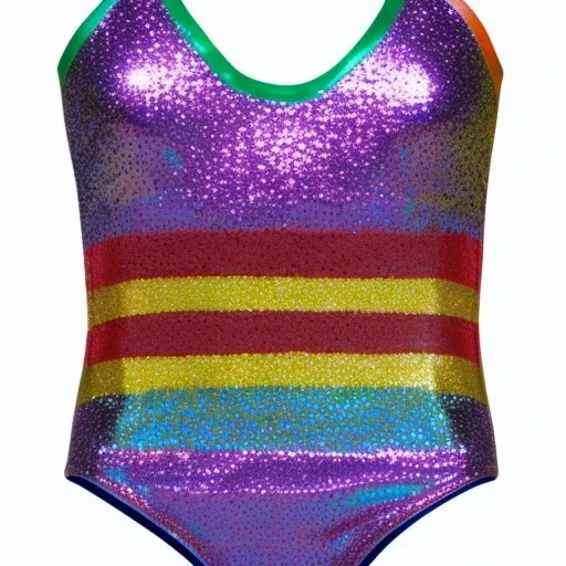 Glittery rainbow swimsuit