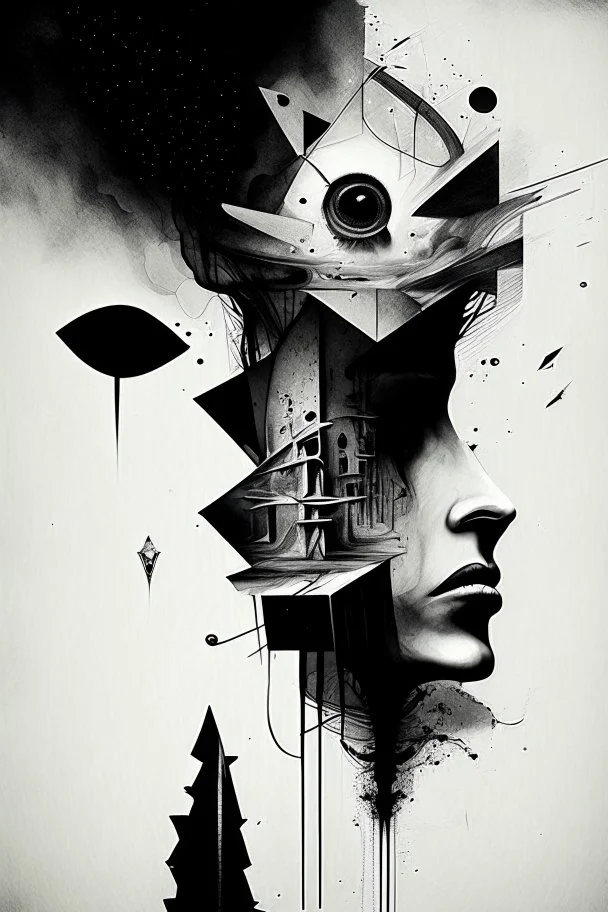 Asynchronicity, neo-surrealism, Dada, ink, and the like.