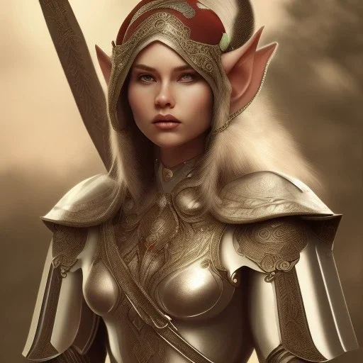 Elf, warrior, armor, detailed, 8k resolution,