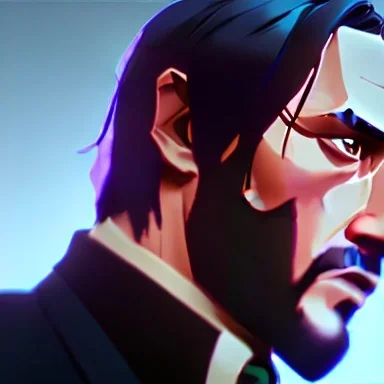 john wick with while