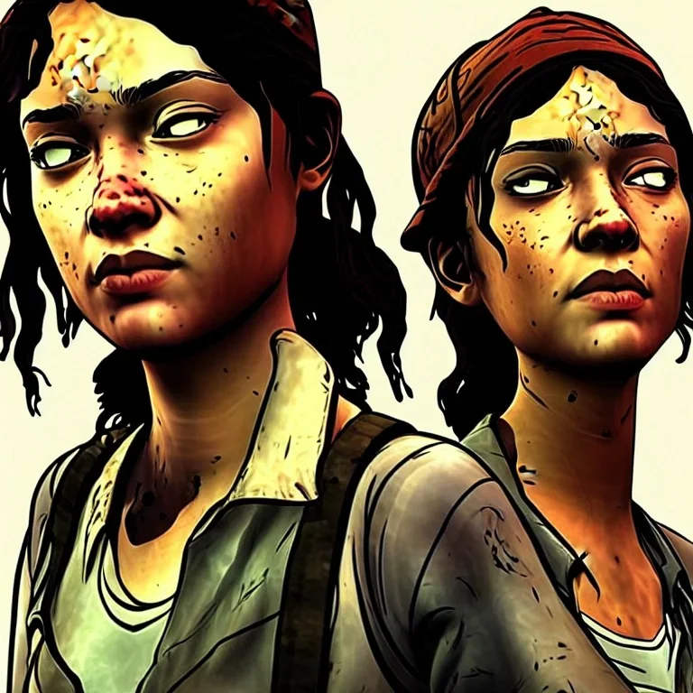 Clementine from the walking dead telltale art look like the game