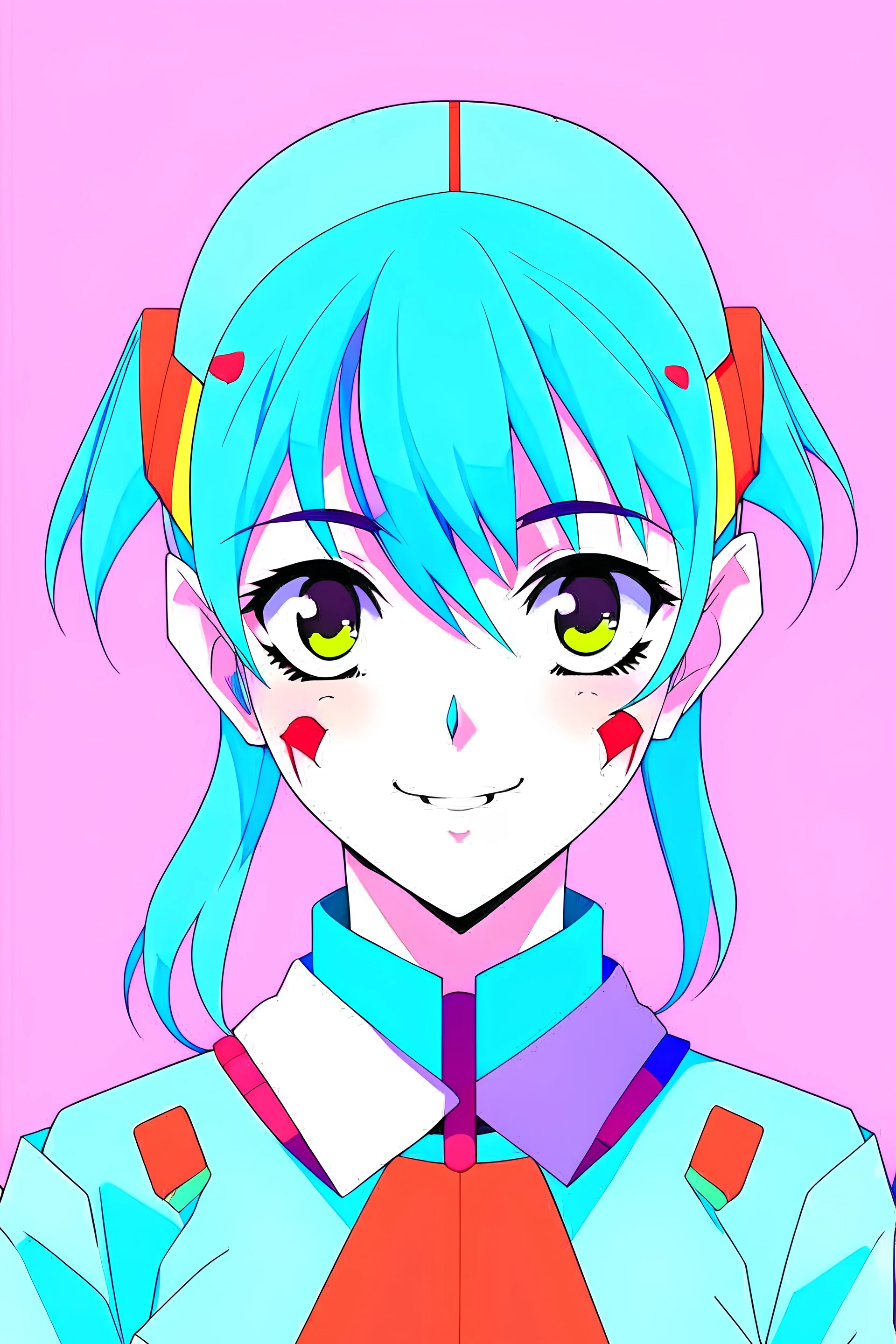 rei evangelion kawaii pastel colors