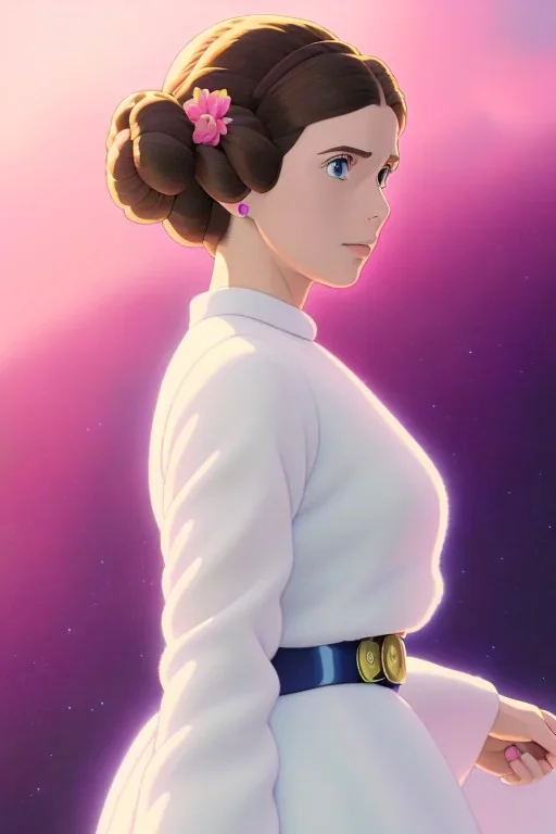 hyper realist, hyper detailed, stunningly beautiful Princess Leia, athletic realistic body, by greg rutkowski, magali villeneuve, artgerm, wlop, rossdraws, concept art, digital painting