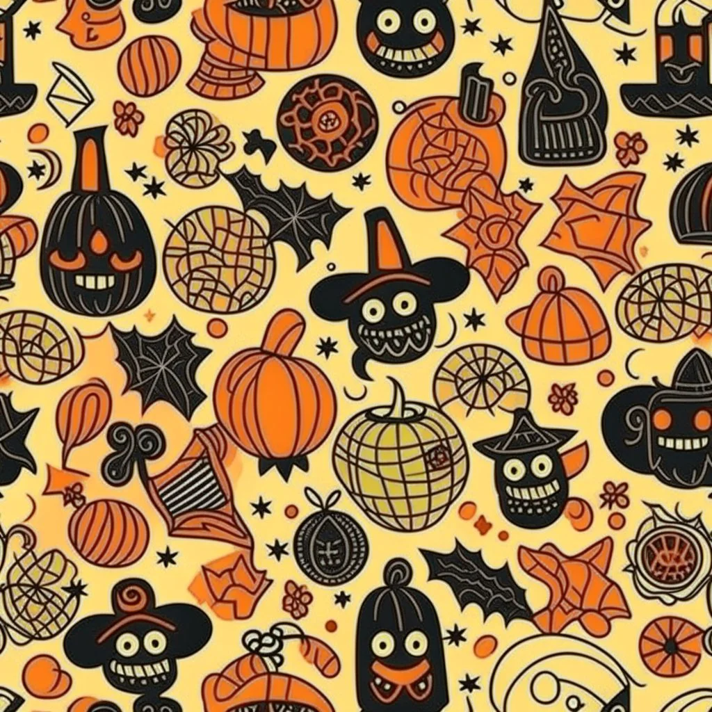 Halloween seamless pattern