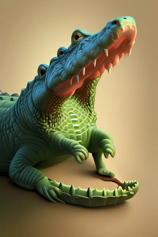 Crocotta, intricate, elegant, highly detailed, vision of holy perfection!! smile, digital painting, smooth, sharp focus, illustration, art by banksy