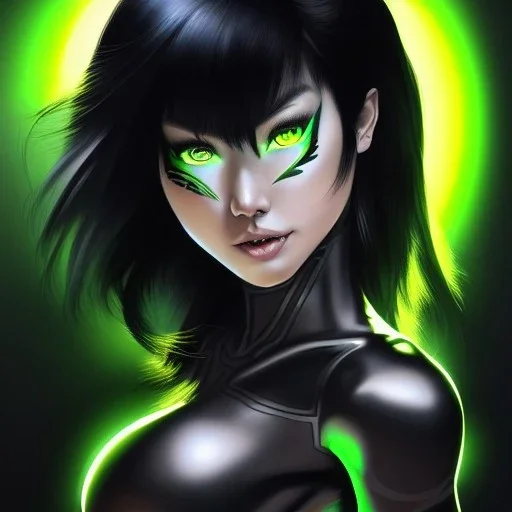 ultra detailed fullbody portrait of Beautiful busty Cassandra Cain , extremely detailed digital painting, intrincate, extremely detailed face,crystal clear Big Green eyes, in the style of Ohrai Noriyoshi and robert e howard and pablo oliveira and Ken Kelley and Keith Parkinson,mystical colors,perfectly centered image, perfect composition, rim light, beautiful lighting,8k, stunning scene, raytracing