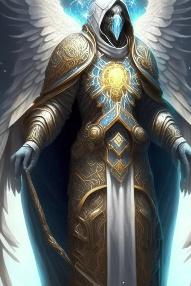ancient prophet archmage celestial armor faceless hard armor demigod being manyhands