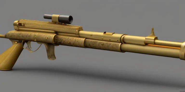 solid gold tommygun. drum mag