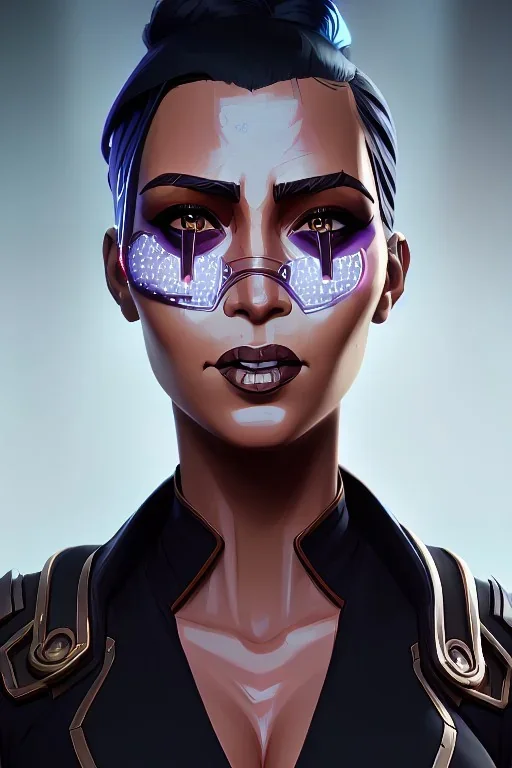 portrait,beautiful kim kardashian, smiling, post-apocalyptic in a cyberpunk city, realistic, intriacte detail, sci-fi fantasy style, volumetric lighting, particales,highly detailed,cinamatic, deep colours,8k