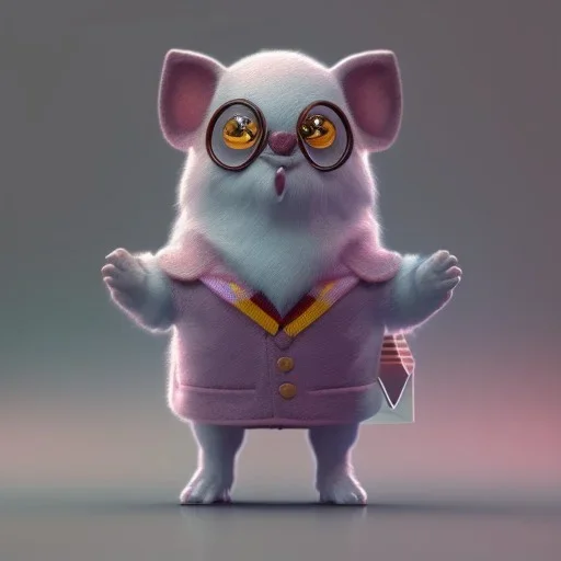 tiny cute {harry potter} toy, standing character, soft smooth lighting, soft pastel colors, skottie young, 3d blender render, polycount, modular constructivism, pop surrealism, physically based rendering, square image