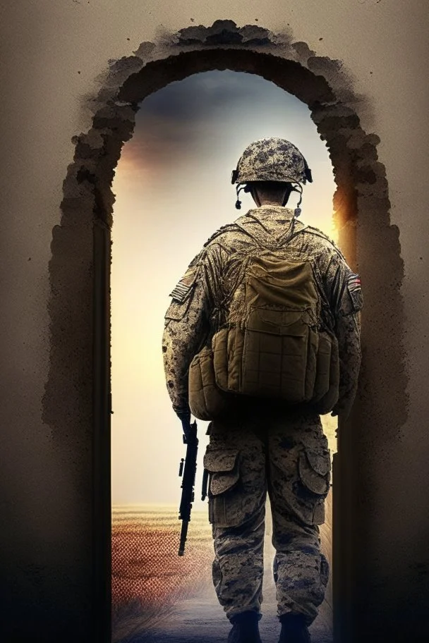 gateway to your dreams the back of an american soldier