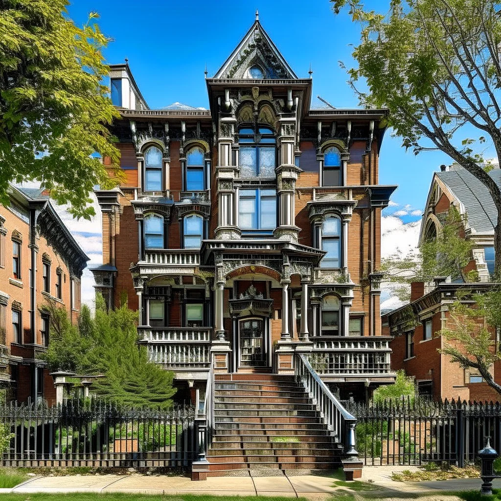 At 2146 W. Caton Street in Wicker Park stands the Frederick Gehrke House, built in 1889 and designed by architects Faber & Pagels. This handsome late-Victorian residence was part of a row of five substantial single-family homes constructed on what was then a newly carved, 600-foot street called Columbia. At the time, this triangular pocket near Damen, North, and Milwaukee was one of the last undeveloped stretches of prairie in the neighborhood — soon to become one of Chicago’ black and white pen