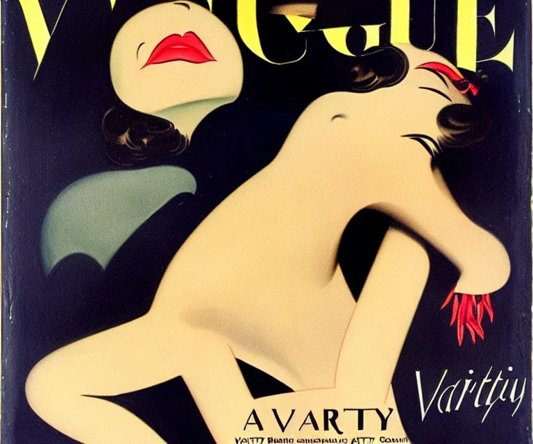 Portada de Vanity Fear or Vogue. Art by Eduardo García Benito. Años 30 del siglo 20