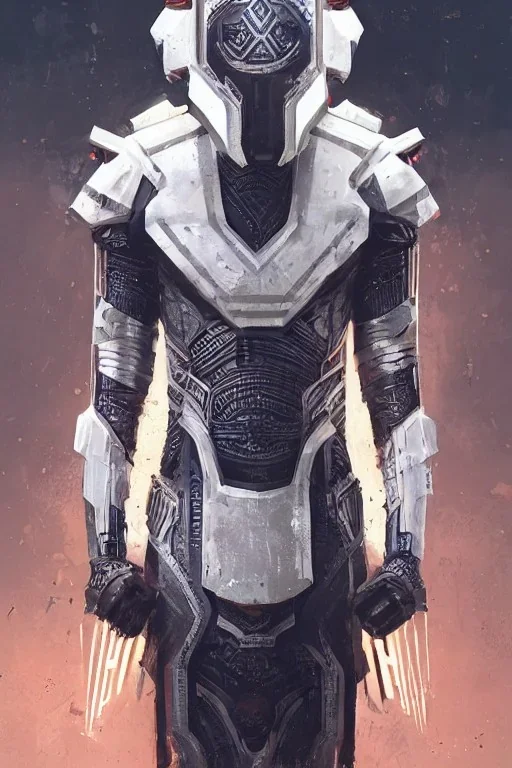 wakandan warrior in white armor, cyberpunk futuristic neon. decorated with traditional japanese ornaments by ismail inceoglu dragan bibin hans thoma greg rutkowski alexandros pyromallis nekro rene maritte illustrated, perfect face, fine details, realistic shaded, fine - face, pretty face, masterpiece