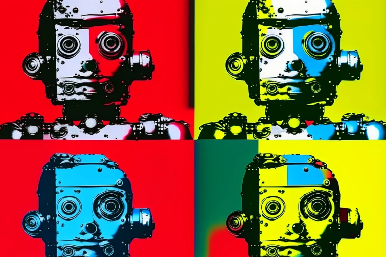 robots the style of warhol