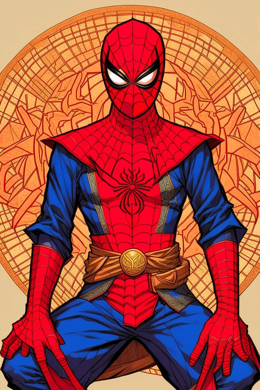 Spider-Man in Japanese Montsuki Suit
