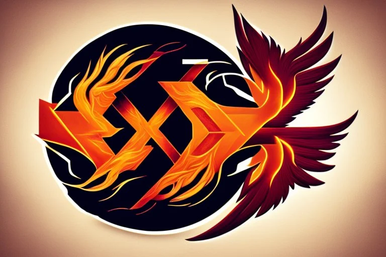 Phoenix like infinity logo