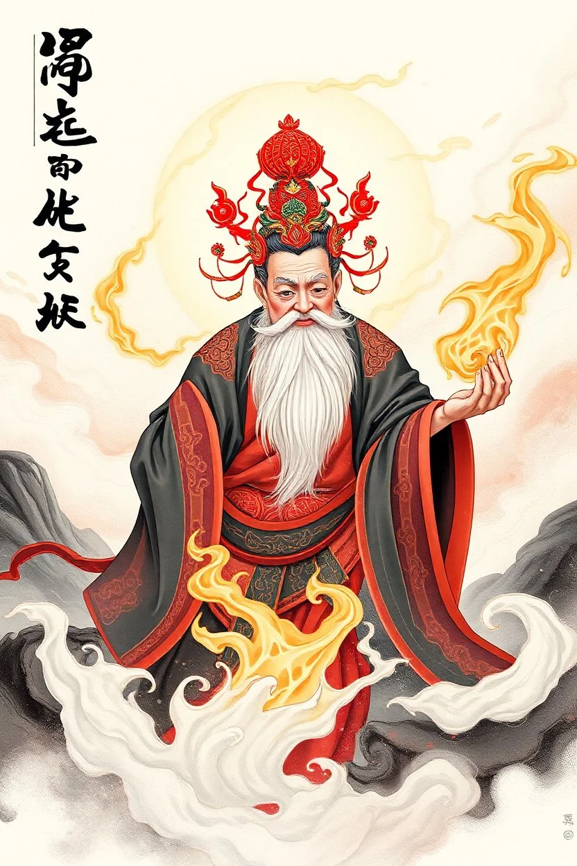 The Creator in the style of Zeng Fanzhi