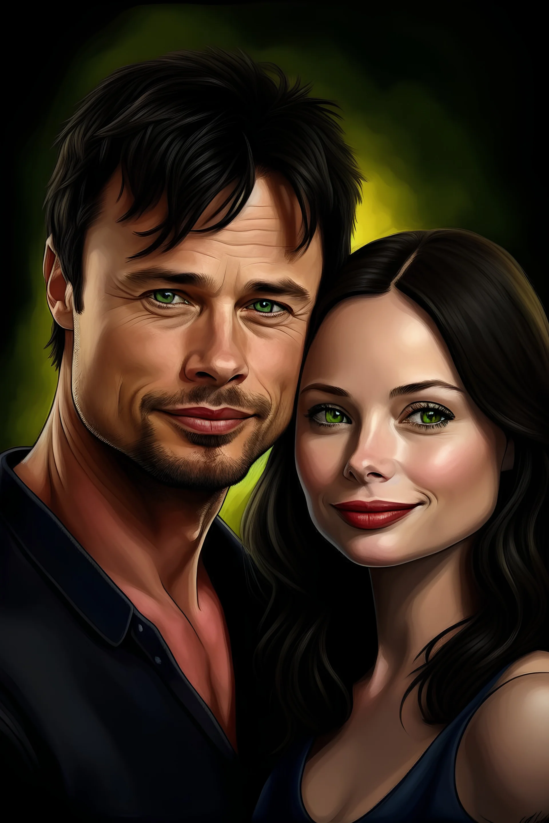 Portrait Tom Welling and Kristin Kreuk
