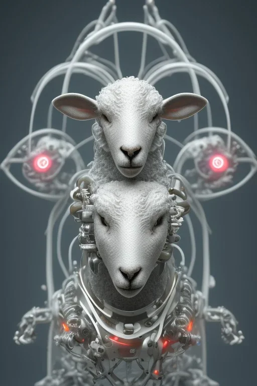 sheep brain cyborg, matrix style