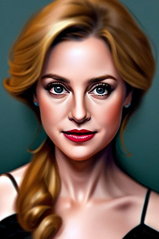 Extremely rich female actress portrait