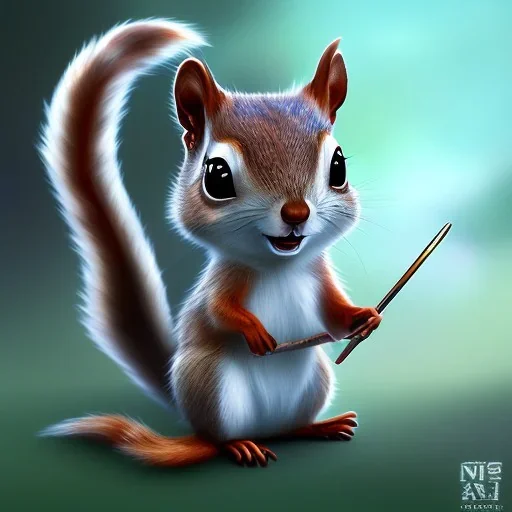 cute squirrel “wearing avatar make up” Pandora