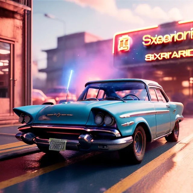 Ultra Realistic retro sci-fi, explosion Supermarket parking scene, 1960 year, blonde woman, sweet Jane Fonda face, perfect iris, glow eyes, face makeup, tight latex coat; many panic people, Retro sci-fi style, soft color, highly detailed, unreal engine 5, ray tracing, RTX, lumen lighting, ultra detail, volumetric lighting, 3d, finely drawn, high definition, high resolution.