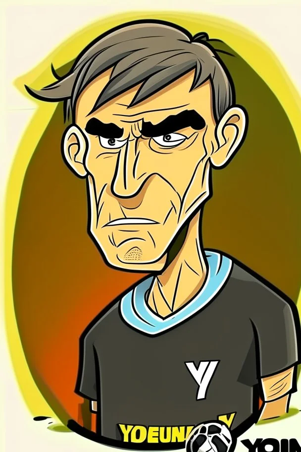 Yourgen club German soccer coach 2d cartoon