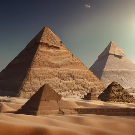 Giza Piramitleri fantasy art