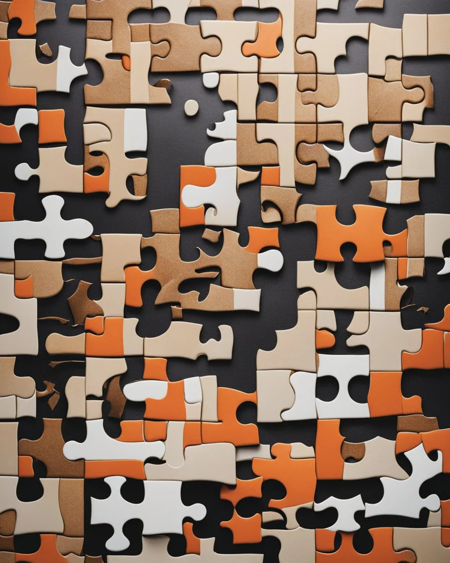 a puzzle image with pieces out of order