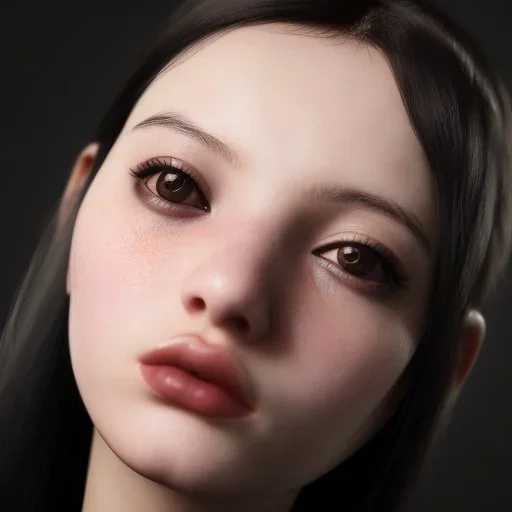 girl has brown beautiful eyes , white brown skin , beautiful , in 8k hd , beautiful black silky hair , unrealengine 5 , normal nose , greek