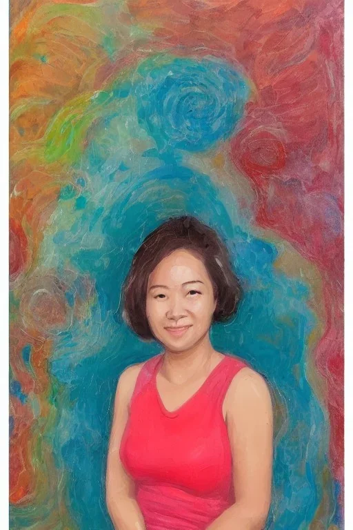 Portrait lady, full body shot, full-color medium shot, OceanAcademia