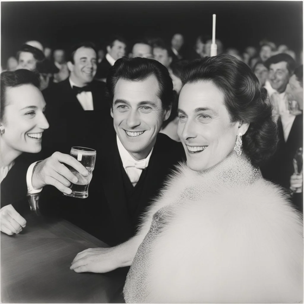 Marcel Gotlib - Autoportrait having fun with a beer and cotillion (L'Écho des savanes and Fluide Glacial)