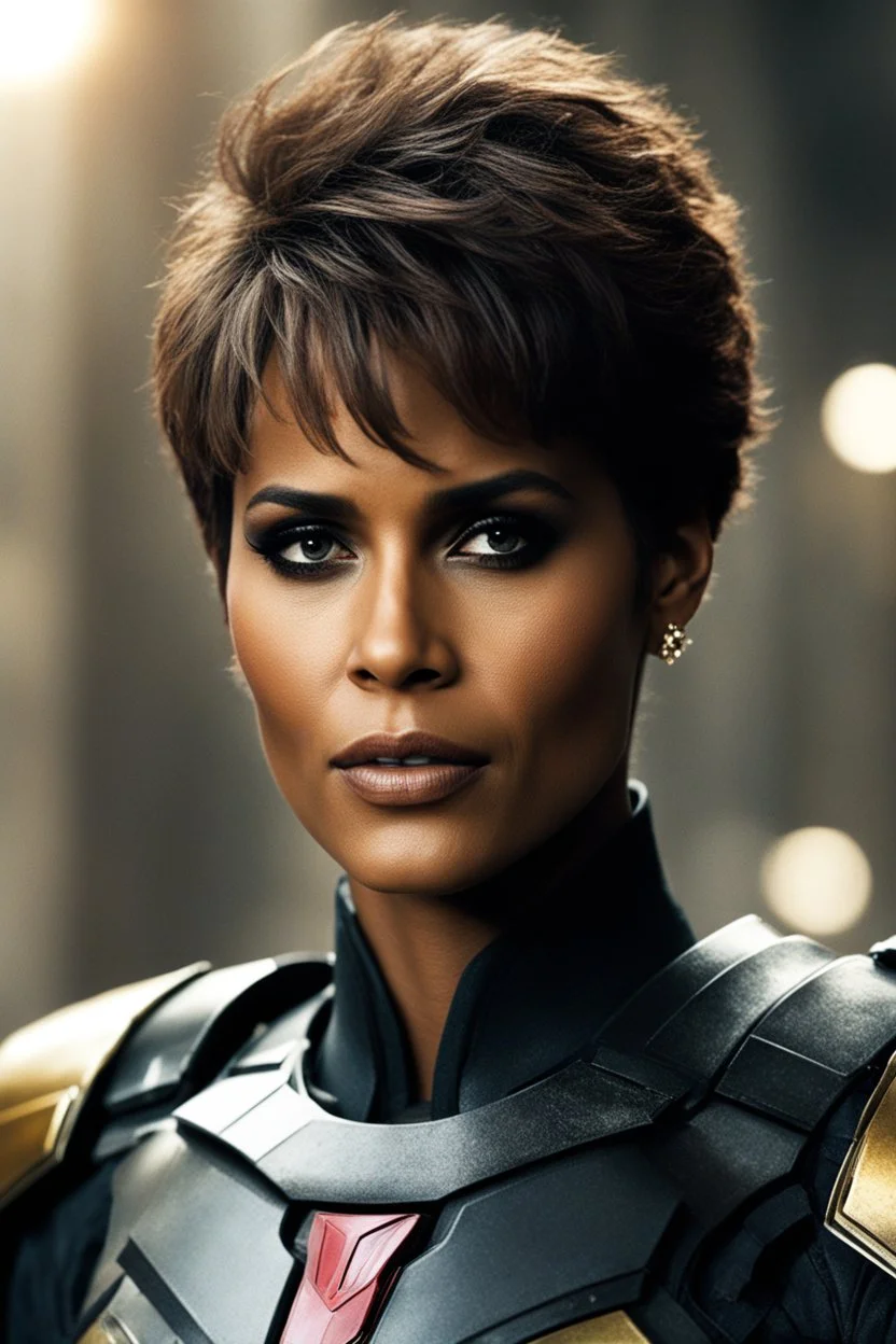 [Dredd] News of Halle Berry arrival spread like wildfire, sparking curiosity and speculation among the citizens. Who was this mysterious figure? And what made Halle Berry worthy of standing alongside the legendary Judge Dredd? Berry's presence in the uniform represented more than just a passing of the torch. It symbolized the evolution of justice, a testament to inclusivity and the breaking down of barriers. Her arrival shattered preconceptions, reminding the people of Mega-City One that