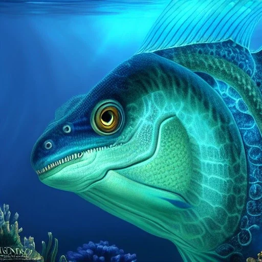 ultra detailed fullbody portrait of Leviathan underwater, extremely detailed digital painting, intrincate, extremely detailed face,crystal clear Big eyes, in the style of rafael sanzio, mystical colors , perfectly centered image, perfect composition, rim light, beautiful lighting, 8k, stunning scene, raytracing