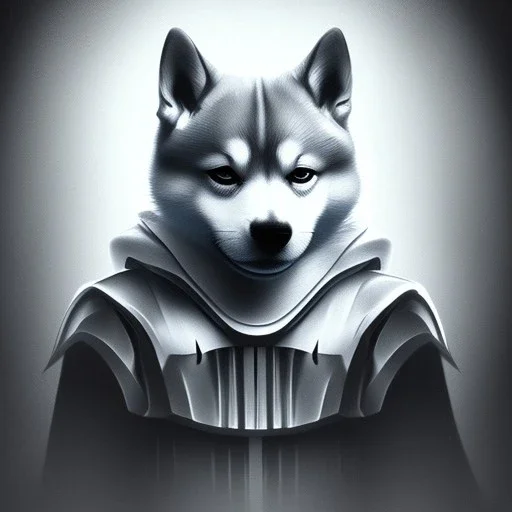 shiba inu ghost spooky creepy darth vader