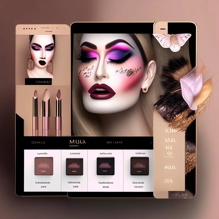 Social Media Design for a Makeup Shop