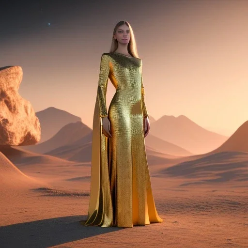 beautiful cosmic golden male, long hair, nice smiling, delicate colors, beautiful glamour galactic golden dress, ultra sharp focus, 8k, unreal engine 5, extremely sharp detail, light effect, soft light atmosphere of a spaceship, smooth, full of details, face in front, complete vision of face and body