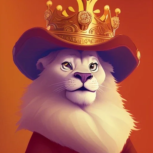 a Portrait of king lion as Brian Kesinger